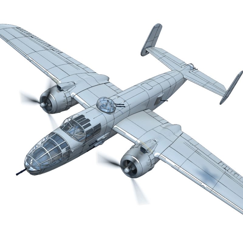 3D vytištěný model B-25 Mitchell